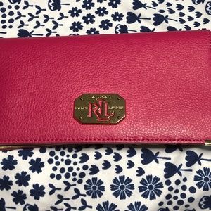 LAUREN RALPH LAUREN leather wallet GUC